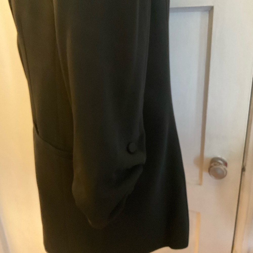 cinq a sept Khole Black Single-Button Notched Lapel Blazer 16 - Picture 3 of 8